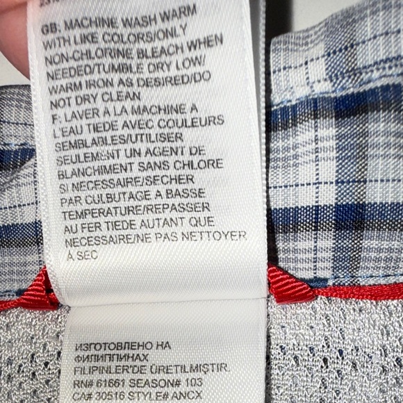 The North Face Men’s Plaid Long Sleeve Shirt XL Hidden Zip Pocket, Performance - Picture 11 of 11